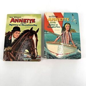 Vintage‎ Walt Disney's Annette Mystery Series Lot of 2 Books Fiction Hardcover